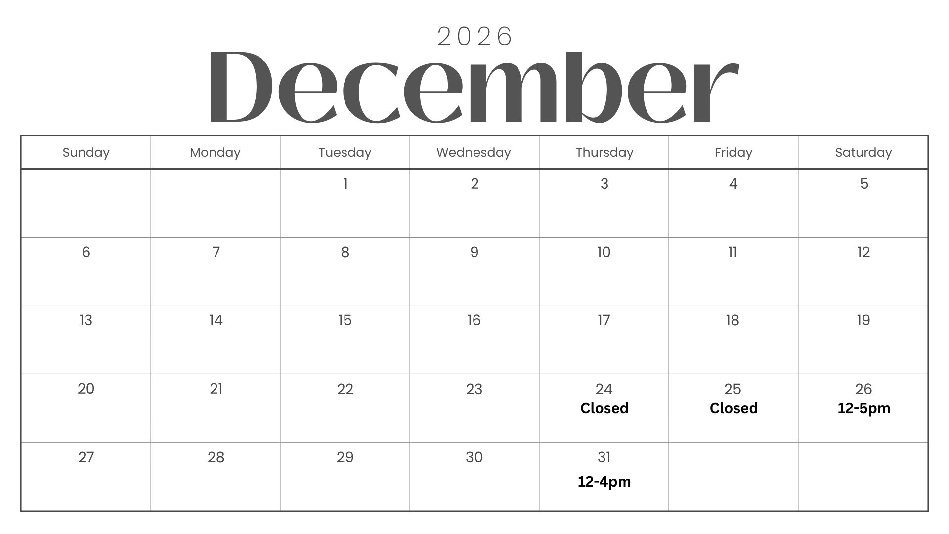 December