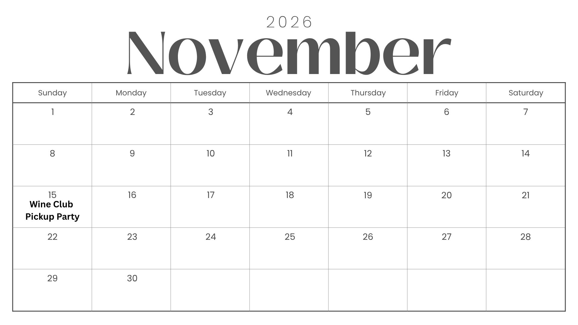 November